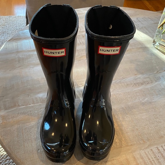 Hunter Shoes - Original Short Adjustable Back Gloss Rain Boot